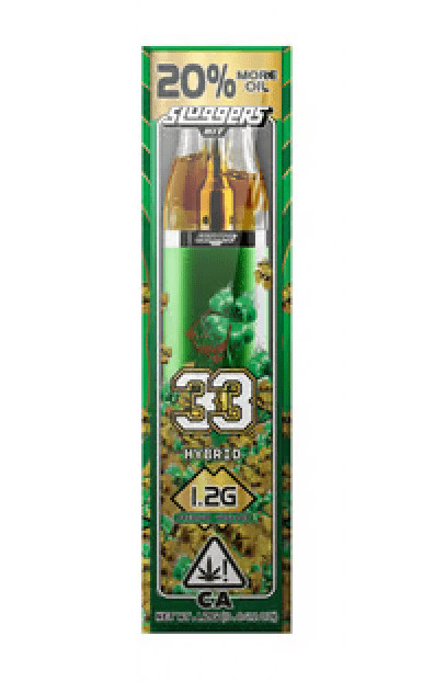 Sluggers 33 1.2g Disposable Vape 82.1%