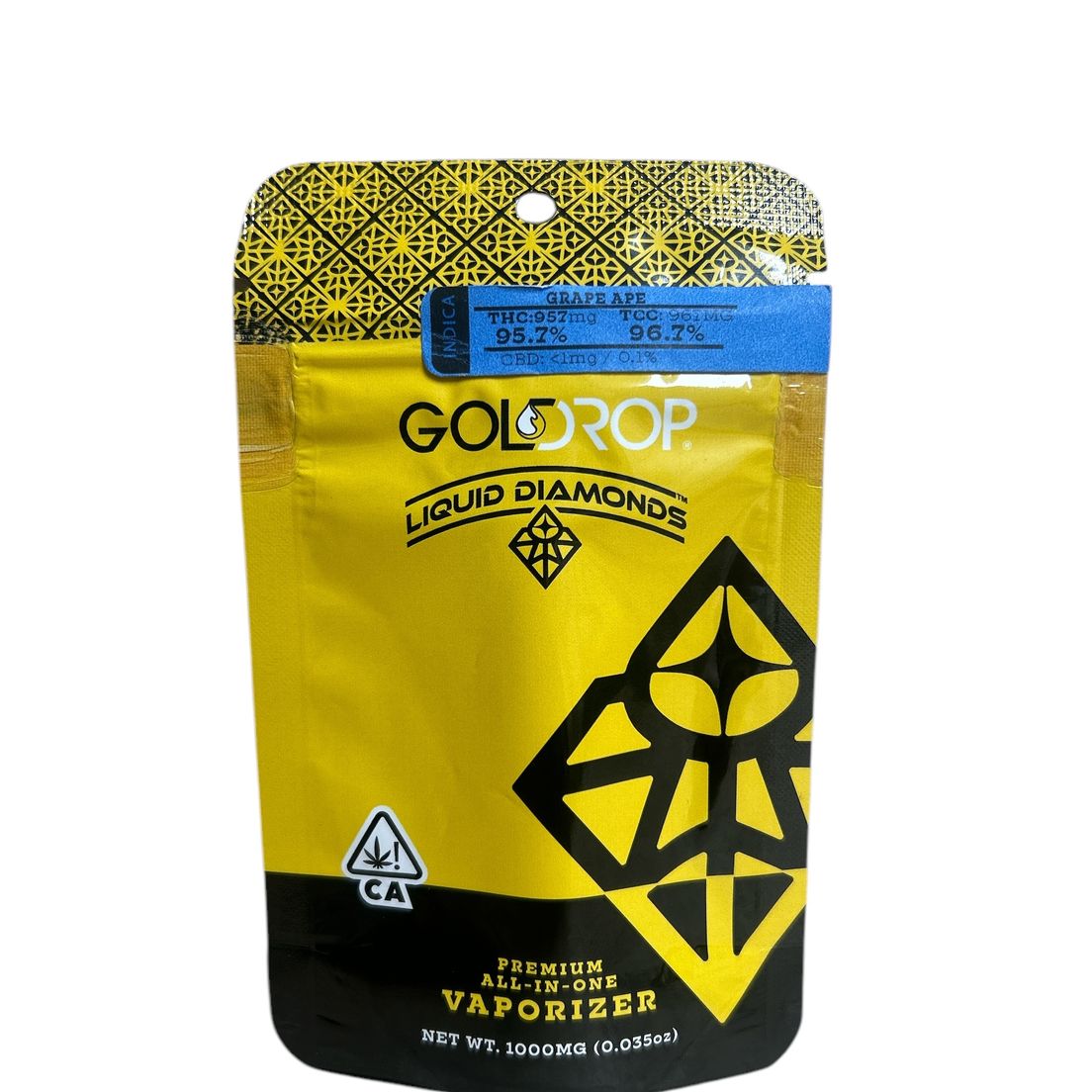 Gold Drop - Grape Ape Liquid Diamonds Disposable Vape 1g