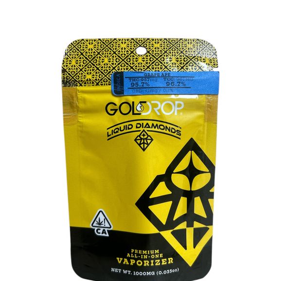 Gold Drop - Grape Ape Liquid Diamonds Disposable Vape 1g