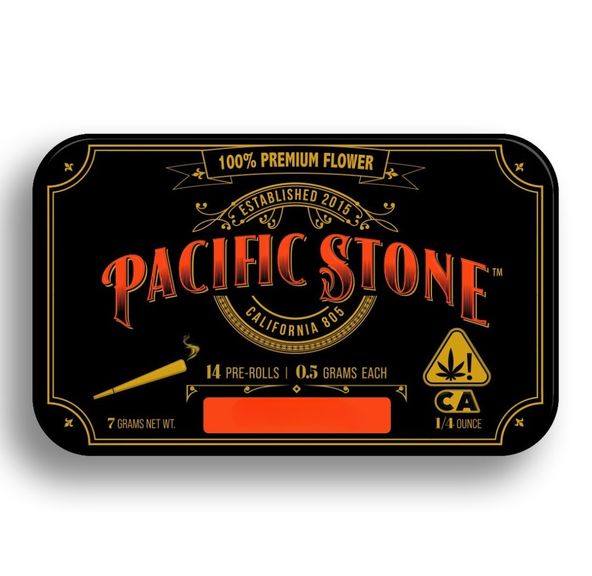 Pacific Stone Pre-roll 14pk Purple Tangie 7g