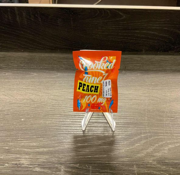 Peach 100mg Gummy Crooked Tunez
