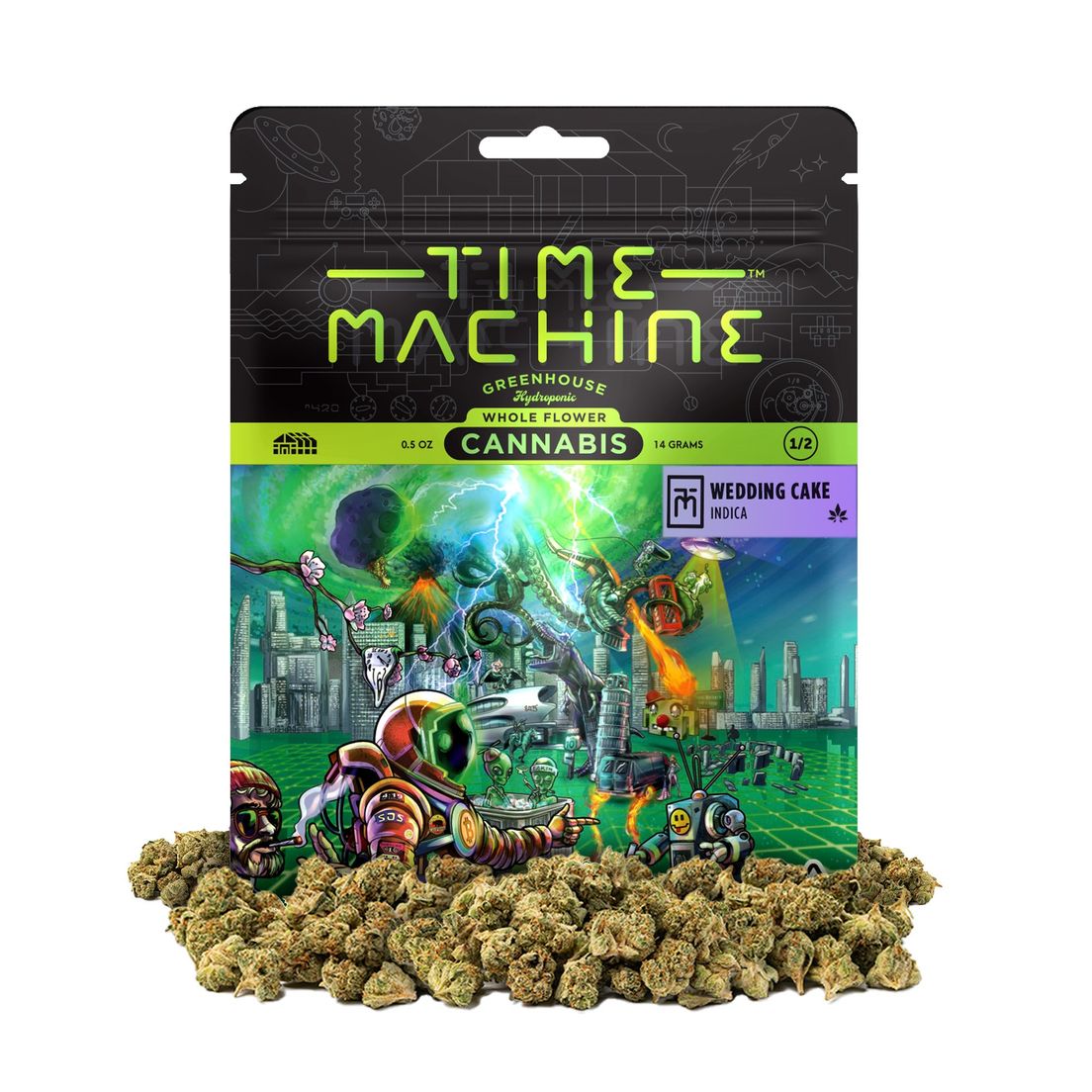 Time Machine Flower Wedding Cake 14g