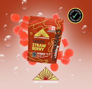 DAY CHANGERS TASTY STRAWBERRY THC:CBD GUMMIES 2500MG