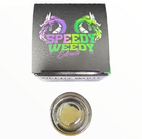 1. Speedy Weedy 1g Cured Resin Sauce - Sour Strawberry - 3/$60 Mix/Match
