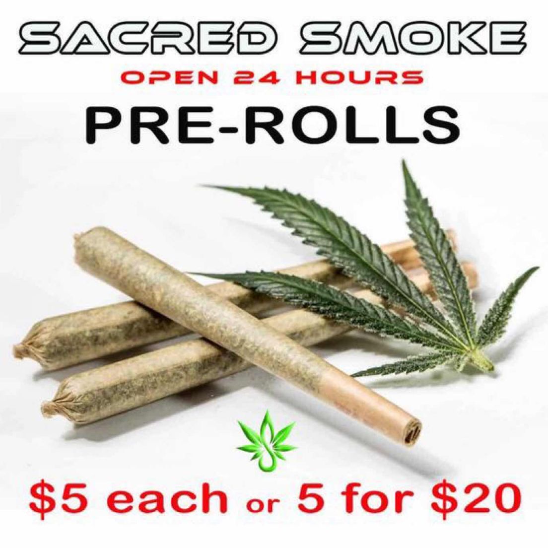 $5 Indica Pre rolls Joints 1.25 g Pre-Roll