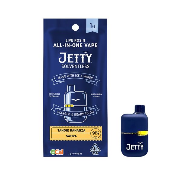 Jetty AIO Solventless Mini Tank Tangie Bananza 1g