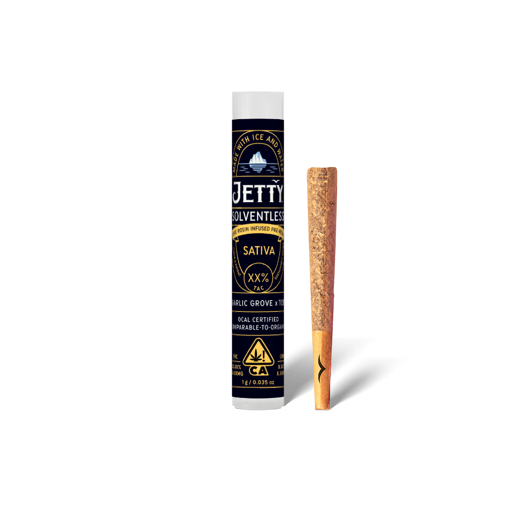 Jetty Solventless Infused Pre-roll Garlic Grove x TCB 1g