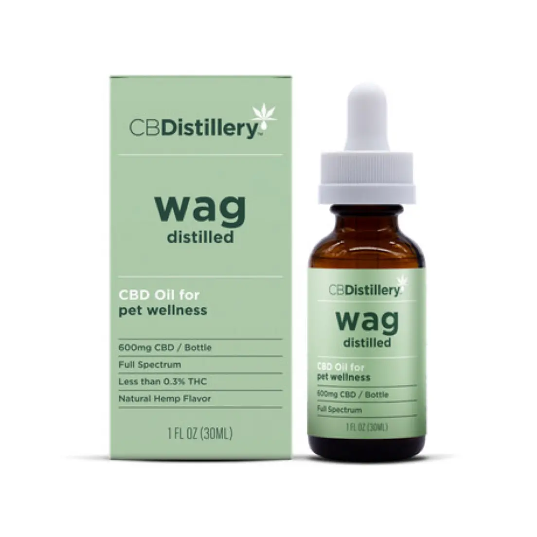 CBDISTILLERY WAG CBD PET OIL 600MG