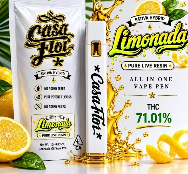 Casa Flor - Limonada Live Resin AIO 1g