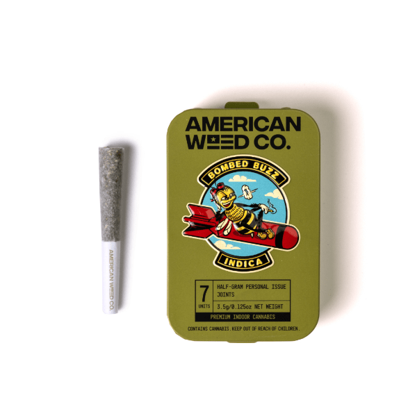 American Weed Co. Infused Pre-roll Pack Bombed Buzz 3.5g