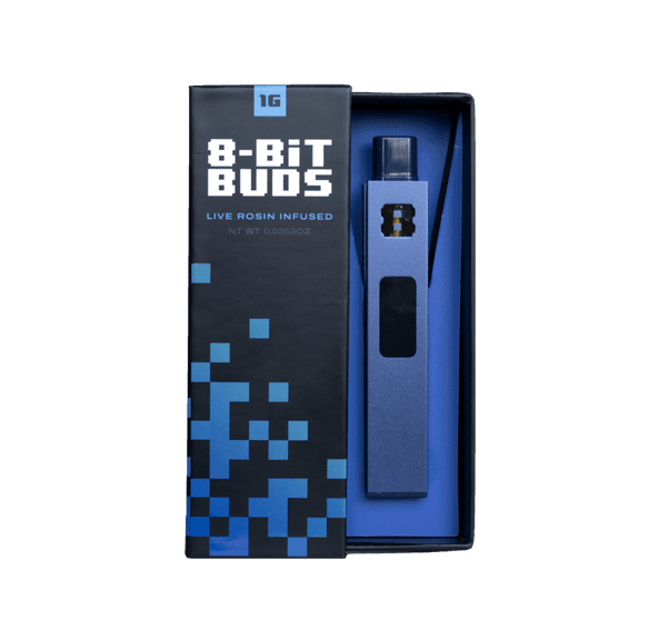 8 Bit Buds - Live Rosin AIO - 1g - Blueberry Muffin