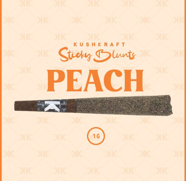 1 x 1g Shatter Infused Sativa Blunt Dirty Girl Peach by KushKraft