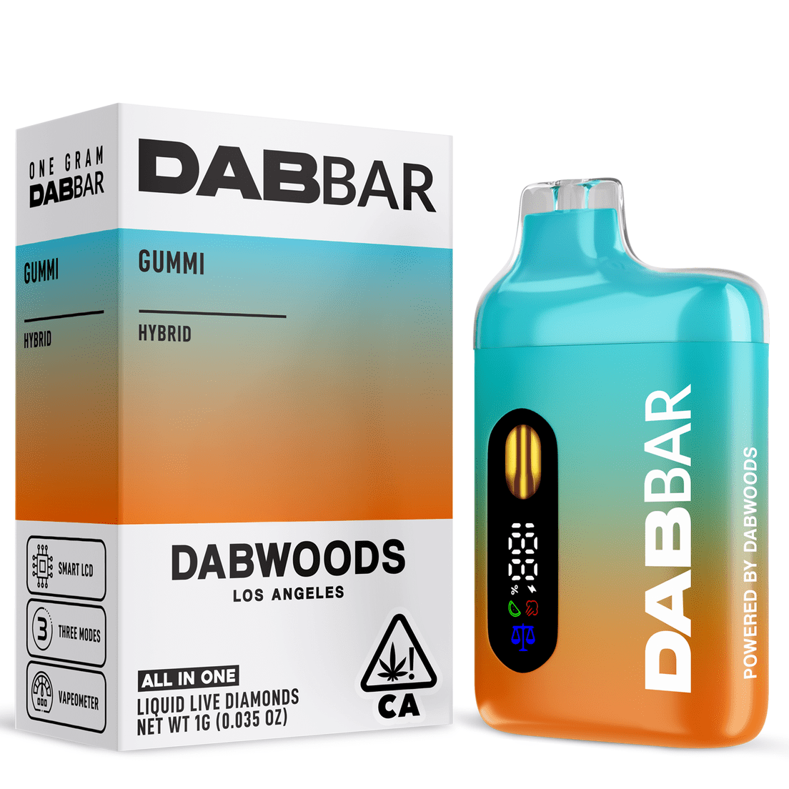 Dabwoods | AIO Vape | 1g | Diamond Dab Bar | Gummi