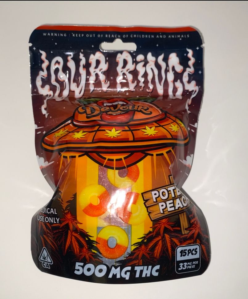 Devour Sour rings - Potent Peach