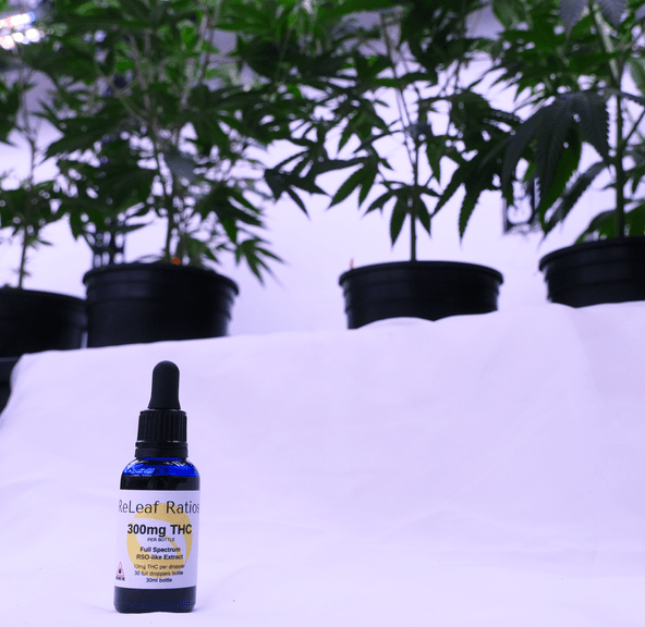 Releaf Ratios-Full Spectrum RSO Tincture- 300 mg THC
