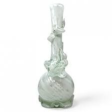 14" HIGH POINT GLASS PURE IVORY CLIMBER ART BONG