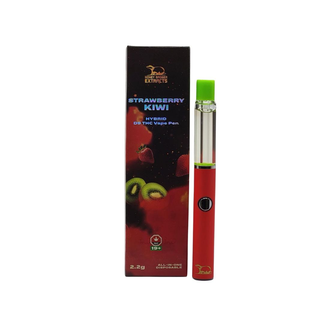 Strawberry Kiwi - 2.2ML D9 Disposable Pen by Honey Badger
