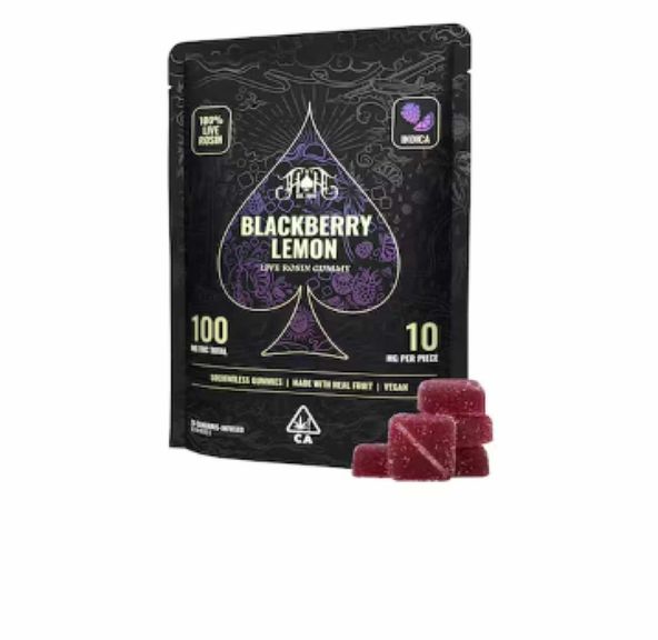 [Heavy Hitters] Live Rosin Gummies - 100mg - Blackberry Lemon (I)