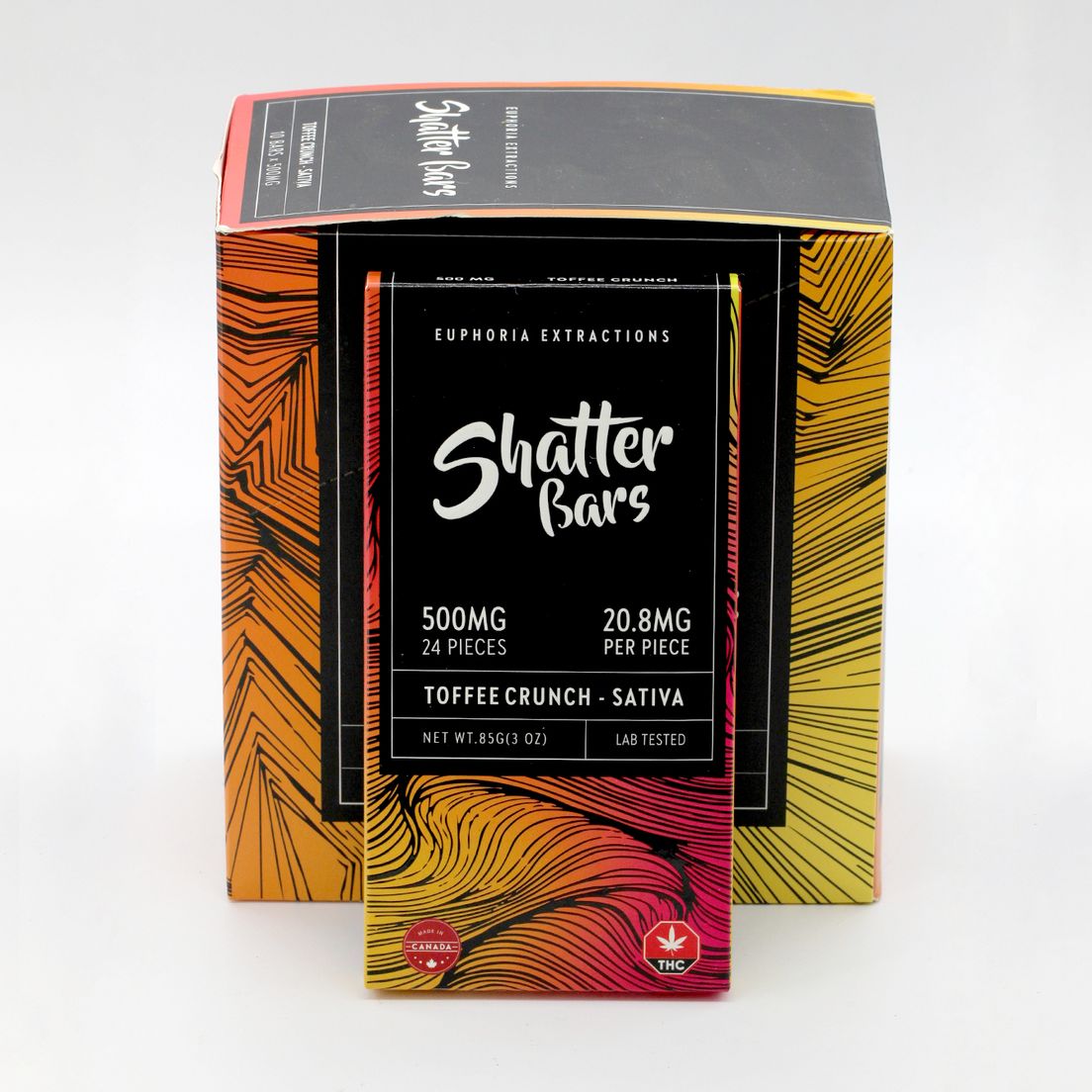 Shatter Bar 500mg Toffee Crunch Sativa