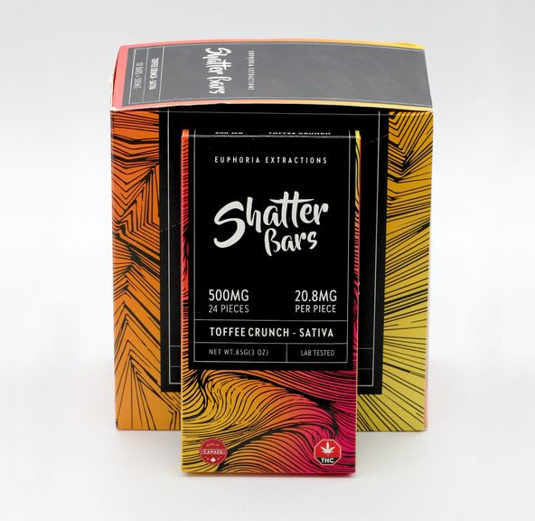 Shatter Bar 500mg Toffee Crunch Sativa