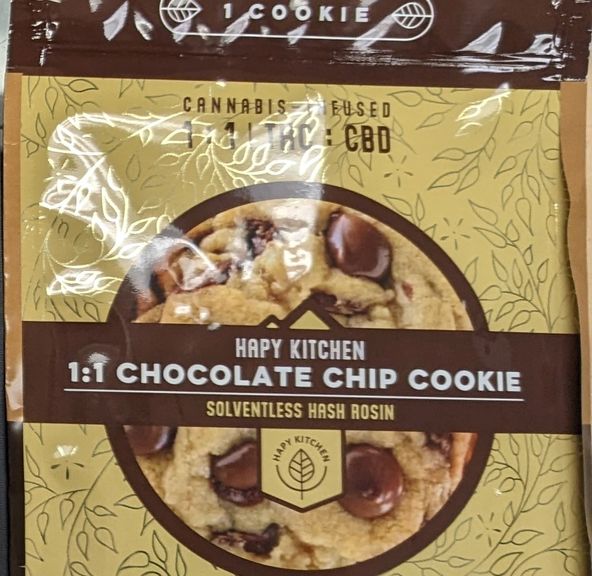 1:1 Chocolate Chip - CBD/THC100mg Cookie - Hapy Kitchen (Batch 11665)
