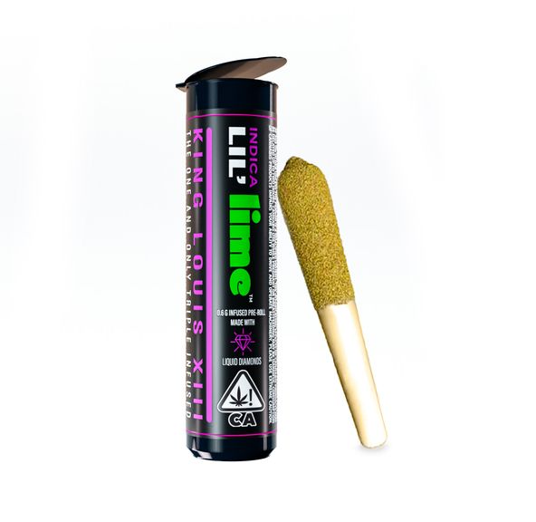 Diamond & Hash Infused Lil' Lime (.6g Mini Pre Roll) - King Louis XIII,