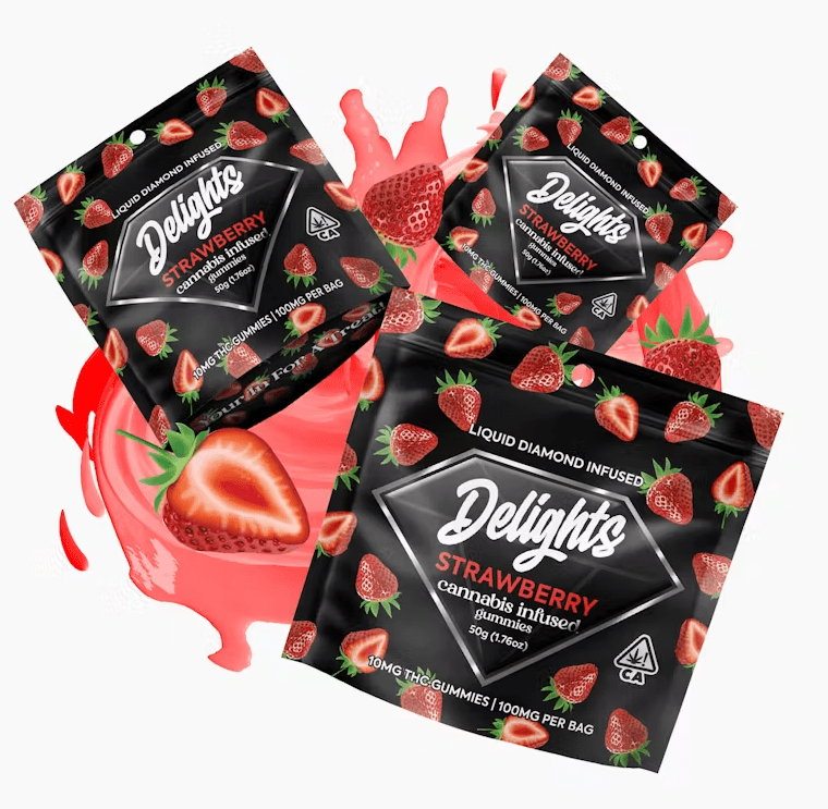 Delights - Cherry Diamond Infused Gummies 100mg