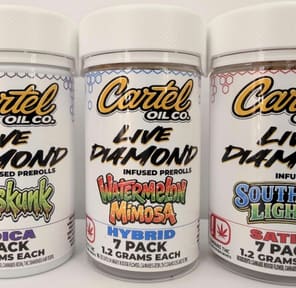 Cartel Oil Co - Diamond Infused Pre-Roll Pack 8.4g - Hybrid - Skunk Haze