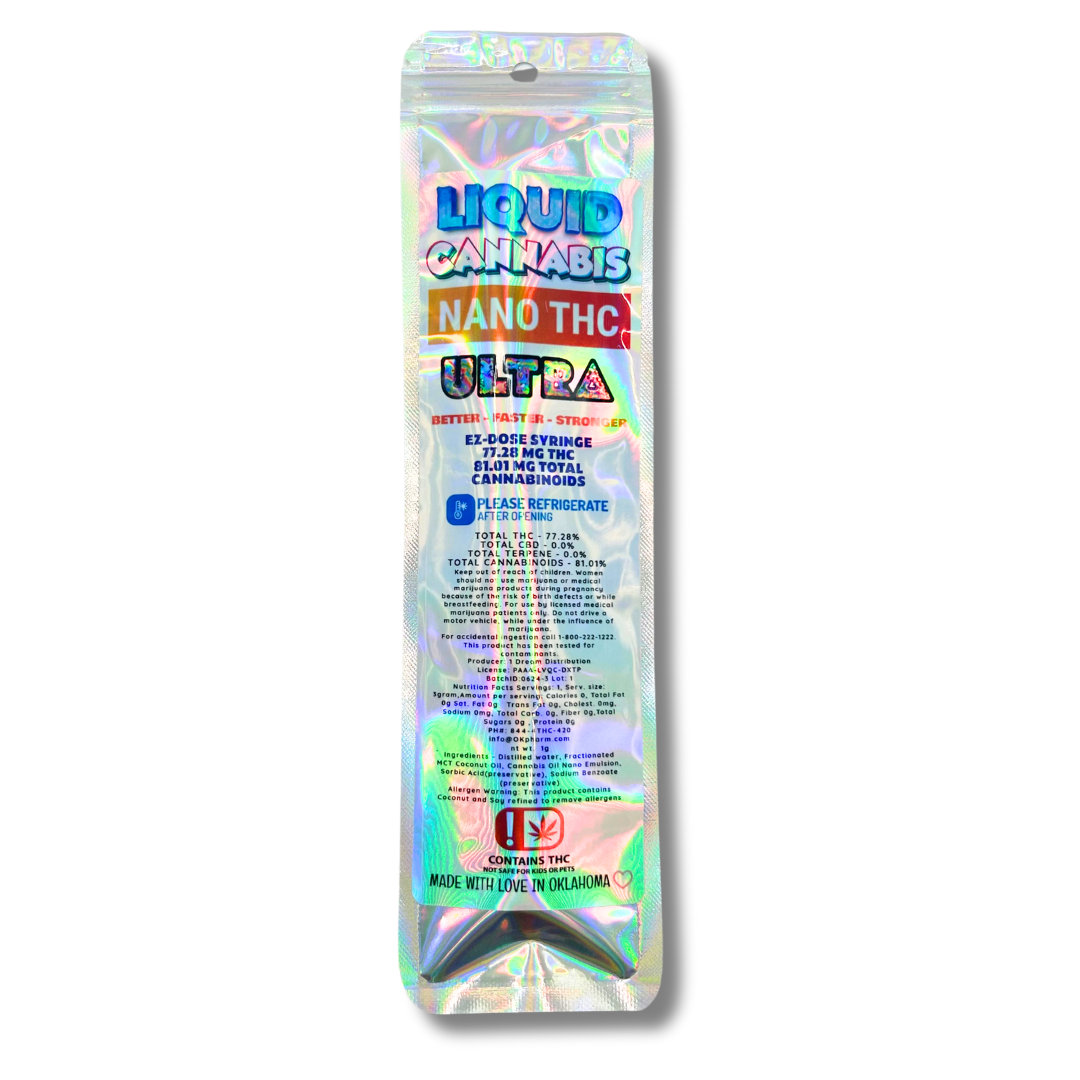 LIQUID CANNABIS - NANO THC ULTRA - 1G SYRINGE