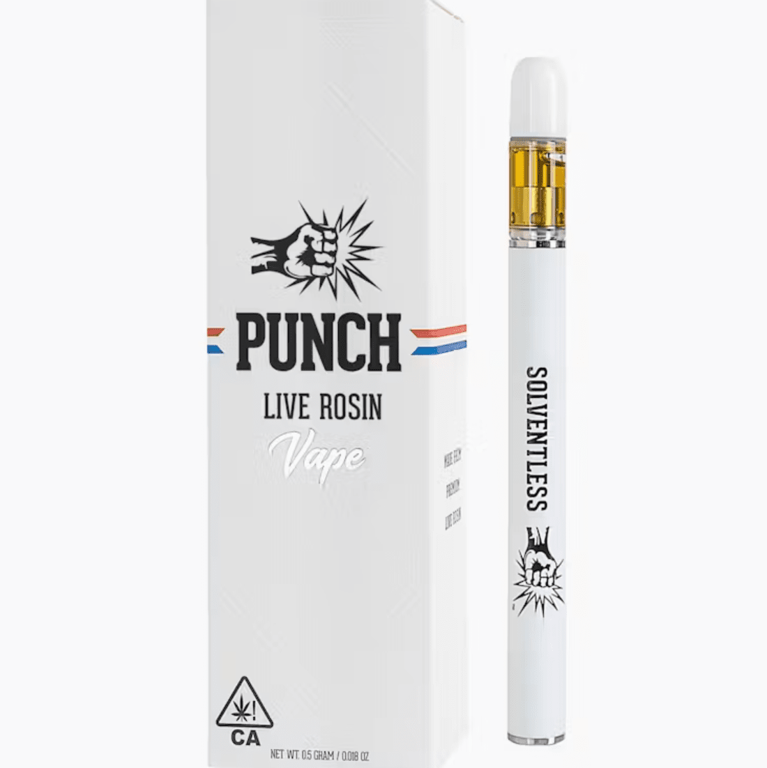Punch Edibles & Extracts- Sherbert Shake Live Rosin Disposable .5g (H)