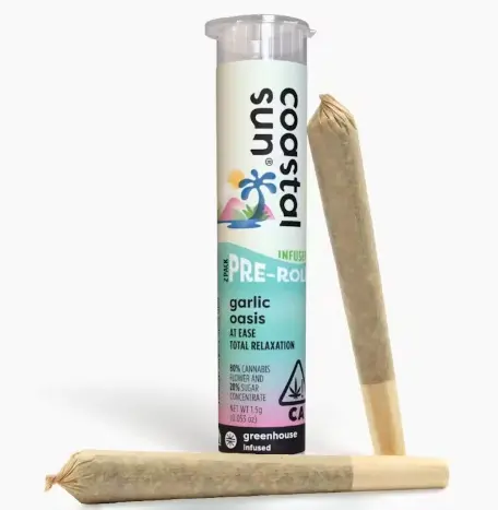Coastal Sun - Garlic Oasis Infused 2 Pack Preroll 1.5g