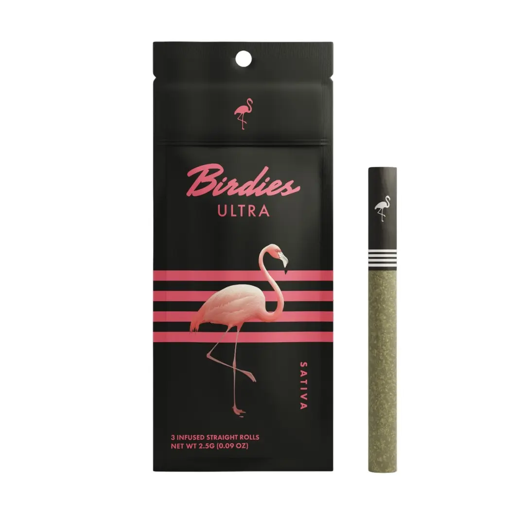 Birdies Ultra Infused Pre-roll 3pk Sativa 2.55g