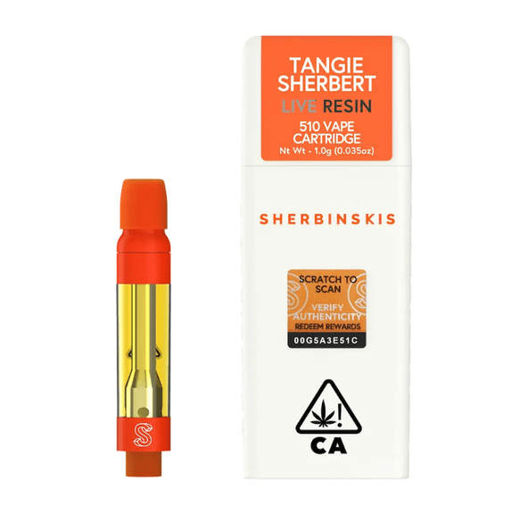 Sherbinskis - Tangie Sherbert Live Resin Vape 1g