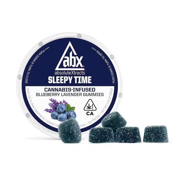 Absolute Xtracts Gummies Sleepytime Blueberry Lavender 100mg
