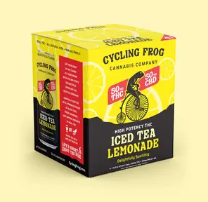 CF 50mg THC Sparkling Iced Tea Lemonade, 4 Pack
