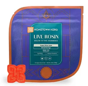 HTH 25mg THC Super Silver Haze Live Rosin Gummies, 10ct
