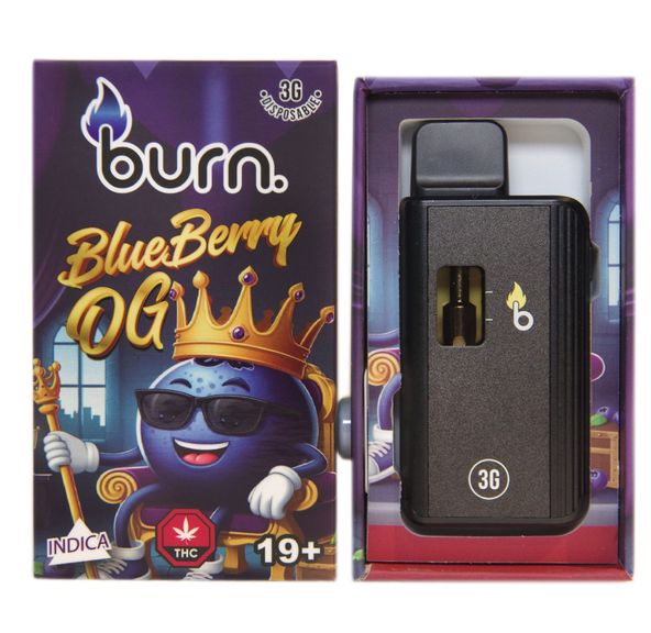 3 Gram Burn Disposable – Blueberry OG (3 Gram)