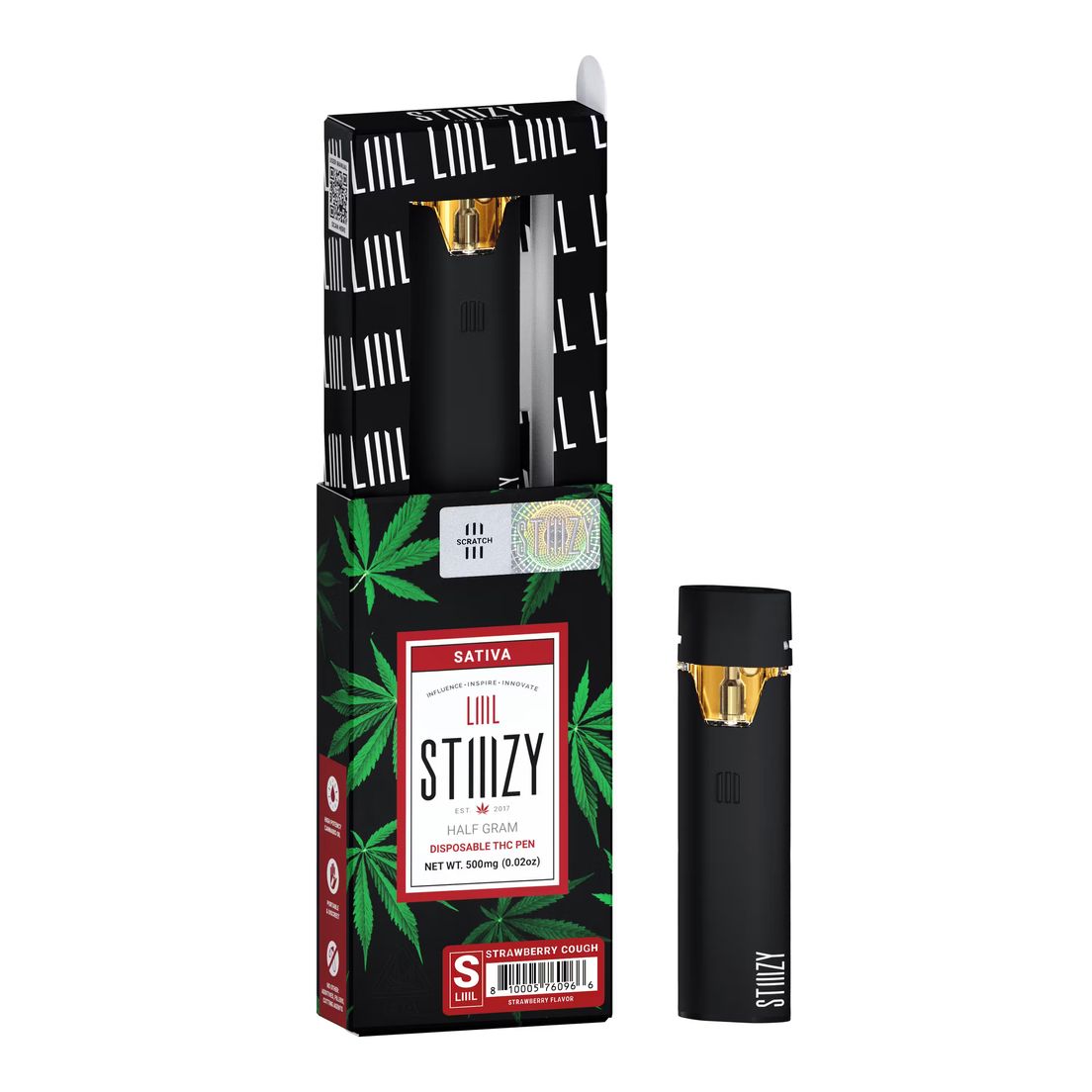 STIIIZY - Strawberry Cough - 0.5g All-In-One