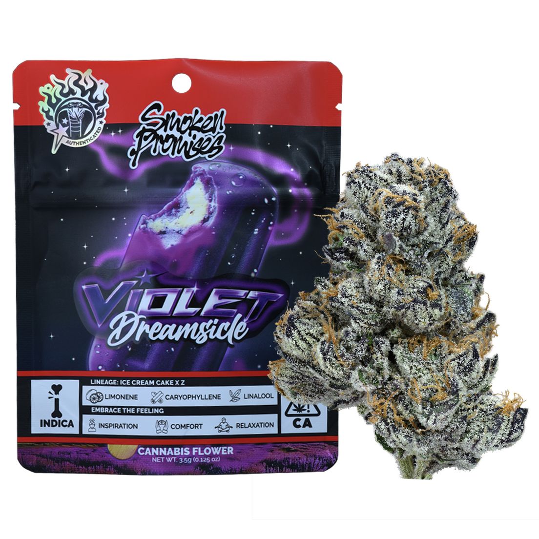 Smoken Promises- Violet Dreamsicle 3.5g (I)