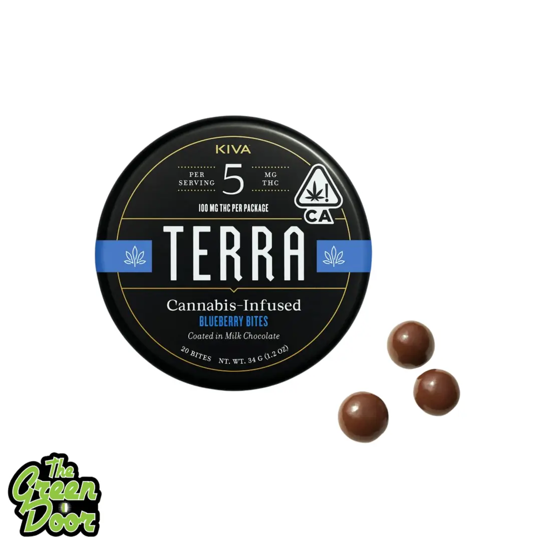 Terra Bites - Milk Chocolates Blue Berry - Edible - 100mg