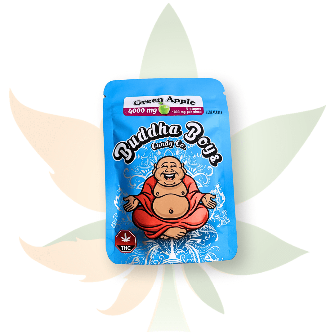 Buddha Boys - 4000mg THC Gummies - Green Apple