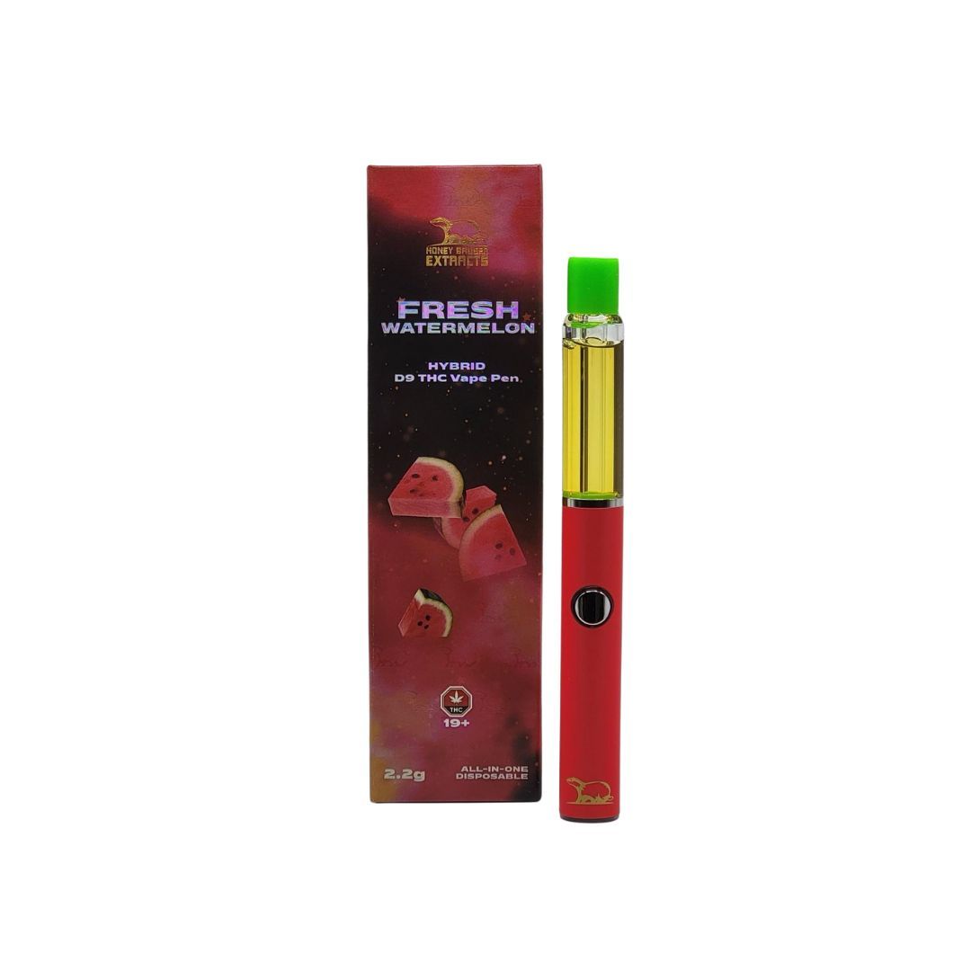 Fresh Watermelon - 2.2ML D9 Disposable Pen by Honey Badger