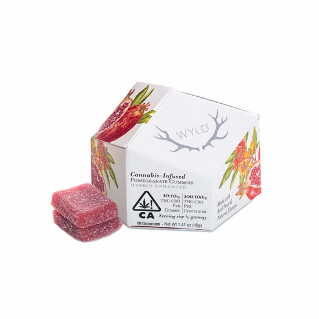 Wyld - 1:1 CBD/THC Gummies (Pomegranate)