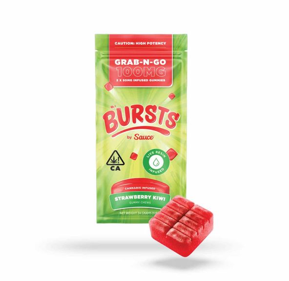 Bursts - THC Gummies (Strawberry Kiwi)
