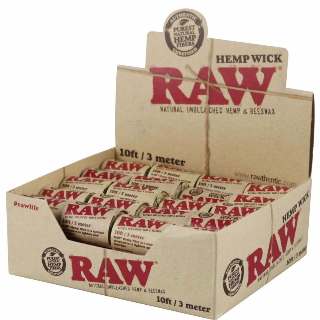 Raw | Hemp Wick - (10 Feet)
