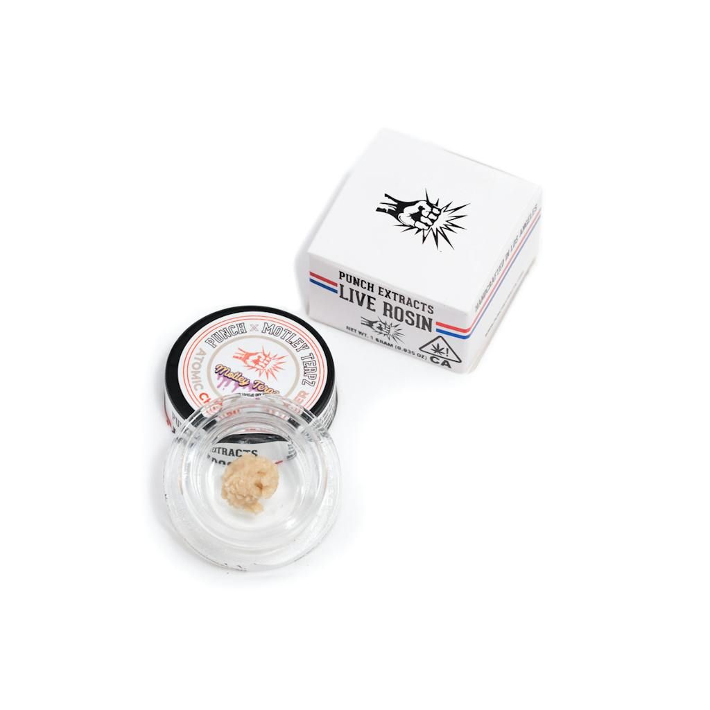 Punch Edibles & Extracts - Live Rosin Badder - Atomic Cherries - Tier 4 1g