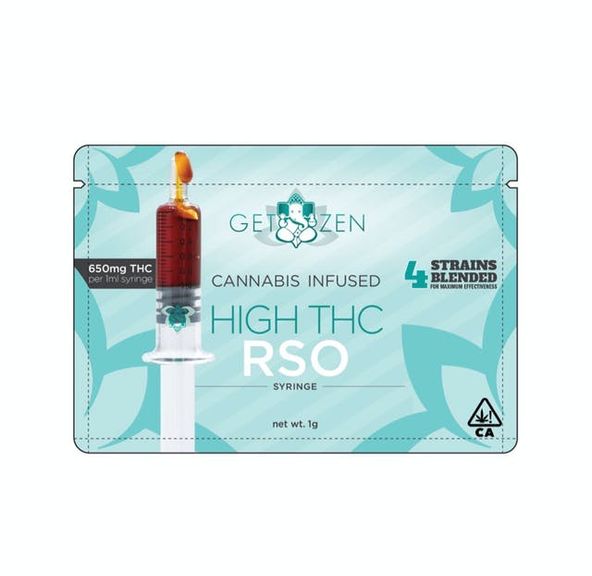 Get Zen - HIGH THC RSO 1g Syringe