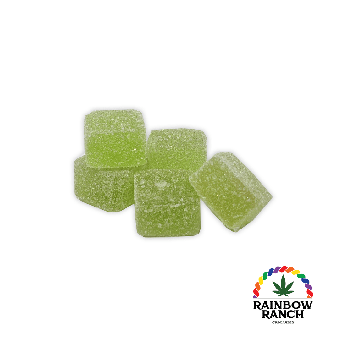 Hash Gummies - 20mg each - 100mg total - 5 pcs - Full Spectrum - Green Apple