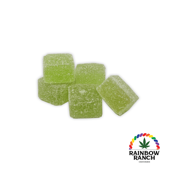 Hash Gummies - 20mg each - 100mg total - 5 pcs - Full Spectrum - Green Apple