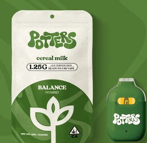1.25g Cereal Milk (Hybrid) Ready-to-Use Live Resin Vape - Potters